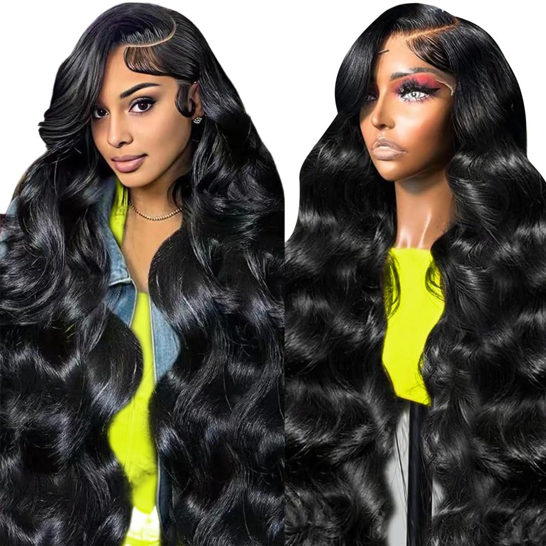 30 Inch Body Wave Lace Front Wigs Human Hair 13x4 HD Lace Frontl Wigs Human Hair wig 200% Density Glueless Wigs Human Hair Pre Plucked Pre Cut with Natural Hairline Baby Hair Wig for Black Women