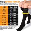 Doc Miller Compression Socks, 30-40 mmHg Medical Grade Closed Toe Socks for Circulation, Shin Splints, Varicose Veins, Calf Recovery - Knee High Support for Men & Women - XXX-Large, Plus Size, Black