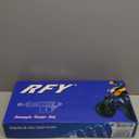 GZYF Pair 400mm Motorcycle Air Shock Absorbers Universal for HONDA for Suzuki for Yamaha for Kawasaki ATV Go Kart Quad Dirt Sport Bikes Black & Silver