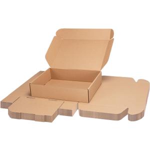 PHAREGE 13x10x3 inch Shipping Boxes Bulk 25 Pack Brown, Tab Lock Tuck Top Mailer Boxes for Packaging Small Business, Medium Cardboard Gift Boxes for Wrapping Mailing Present