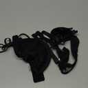 2 Piece Women's Lingerie Set Lace Bralette Strappy Lingerie Set Bridal Eyelash Bra and Panty Set Mesh Underwear Negligee (Large, 00-Black)