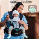 Baby Carrier, MOMTORY Safety-Certified 6-in-1 Baby Carrier Newborn to Toddler, Adjustable Detachable Infant Baby Hip Seat Carrier for 7-50lbs, All Seasons, Perfect for Shopping Travelling