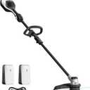 Litheli 2x20V Cordless String Trimmer, 14" Brushless Battery Powered Weed Eater, Electric Weed Wacker with Dual Line Bump Feed, Grass Trimmer for Lawn Care, U20 Series with 2x2.5Ah Batteries.