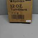 100Counts 12 OZ. Hard Plastic Cups Fancy Disposable Cups for Party, 12 Ounce Clear Elegant Wedding Cups Disposable Wine Glasses for Parties