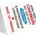 4 x Funny Farewell Card & Gifts for Coworkers or Friends, Goodbye Card & Gifts for Coworkers, Coworker Leaving Gift for Men or Women, Going Away Card