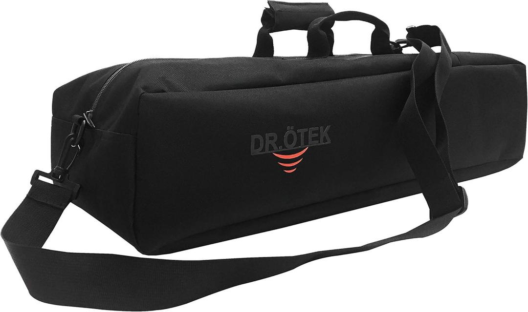 DR.TEK Multipurpose Carry Bag, Portable Storage Bag, Large Capacity, Dirt and Wear Resistance, Black Padded Carrybag for Metal Detectors & Accessories
