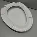 Toilet Seat Cover,Elongated Toilet Seat with Quick-Release Design, Fits 19 Inch Toilets, Durable PP Material, Comfortable and Stylish for Modern Bathrooms, White
