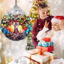 2 x Tree of Life Christmas Ornament, Stained Glass Decor, Gifts & Holiday Ideas