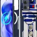 for Moto Edge 2024 Case - Compatible with MagSafe Women Girls Boys Cute Magnetic Protective Phone Cover Cool Blue Unique Heavy Duty Shockproof Design for Motorola Moto Edge 2024 Cases