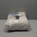 2pcs Chenille Non Slip Water Absorbent Bath Mat Set Machine Washable Non Skid Rugs for Bathroom Kitchen Living Room 50x140cm 50x80cm (White)