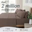 LuxClub 6 PC Queen Sheet Set, Breathable Luxury Bed Sheets, Deep Pockets 18" Eco Friendly Wrinkle Free Cooling Sheets Machine Washable Hotel Bedding Silky Soft - Tree Bark Queen
