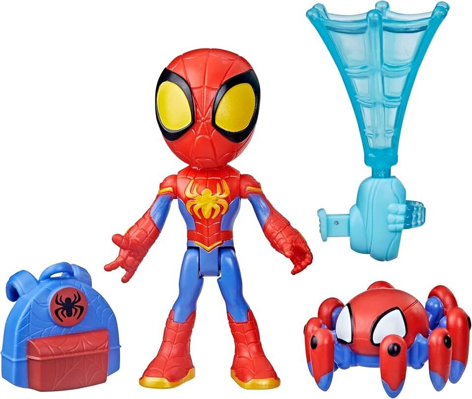 2 Pack Spidey and HIS Amazing Friends Marvel Web-Spinners, Spidey Action Figure with Accessories, Web-Spinning Accessory