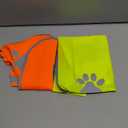 Geyoga 2 Pieces Dog Reflective Vest Adjustable Dog Safety Service Vest Pet High Visibility Apparel Pet Jacket Clothes Safeguard for Hunting Outdoor Walking Night(XL,Blaze Orange, Fluorescent Yellow)