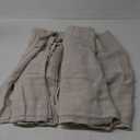 Linen Back Tab Rod Pocket Linen Sheer Curtains for Living Room 52x94 Inches Long, 2 Pack
