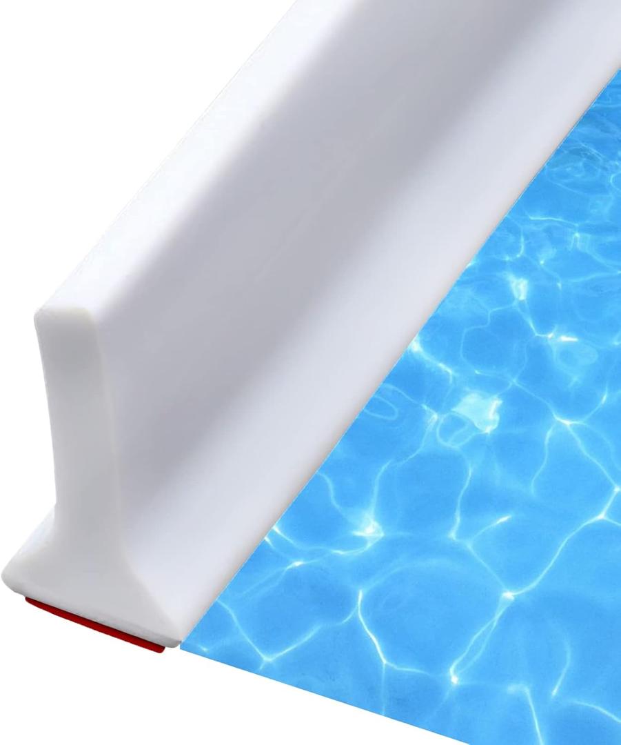 Collapsible Shower Water Guard Water Splash Guard Water Dam Barrier Shower Threshold for Shower Stall, Stay Dry Retainer for Wet and Dry Separation for Bathroom (39")