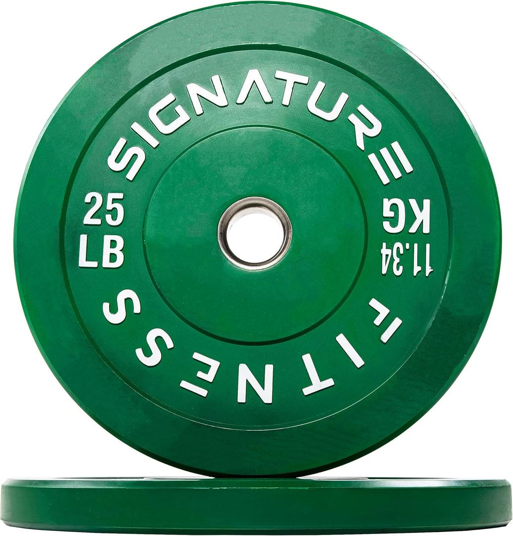 Olympic Bumper Plates, 2" Weight Plates for Strength Training & Weightlifting, Pairs, Sets or Sets with 7FT Barbell, Multiple Options