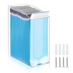Leinuosen Clear Acrylic Sterilization Pouches Rack Organizer Wall Mount Dispenser Holder for 3.5 x 10 Inch Sterilization Pouches