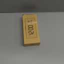 ALANAS Battery Operated Alarm Clock, Portable Digital Clock with Large Display, Snooze, Temperature & Date, Auto-Dim Night Light for Easy Reading, Ideal for Seniors, Kids, Bedroom, Travel, Nightstand (White)