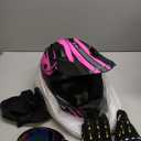 Adult Motocross Helmet ATV Dirt Bike Off-Road Full Face Motorcycle Helmet W/Goggles Gloves & Mask, DOT Approved Large