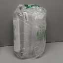 Freshware 12 oz Clear Disposable Plastic Cups with Flat Lids and Straws, 100 Pack Clear Plastic Cups Tumblers, Heavy-duty Party Glasses, Disposable Cups for Thanksgiving, Halloween, Christmas Party