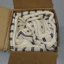 MIULEE Black and Beige Patchwork Farmhouse Pillow Covers 20x20 Inch, Pack of 2 Striped Linen Decorative Modern Accent Pillow Cases for Sofa Couch Bedroom