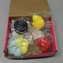 12 Pcs Taba Squishy Toys Pack Include (1 Strawberry, 1 Cat Paw, 1 Cookie, 1 Hamster, 1 Chick, 1 Penguin, 6 Mochi) Cute Taba Sensory Stress Relief Toys, Squishy Fidget Toys Adults, Party Favors Gifts for Kids