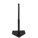 Champion Sports Deluxe Batting Tee Mounted on Official Home Plate, Adjustable Telescopic Molded Rubber Tee, Multiple Style Options Singles 