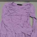 ZESICA Women's Long Sleeve Fall Maxi Dress 2025 Crewneck Knit Casual Slim Swing Pleated Dresses with Pockets M