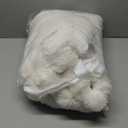 Bigacogo Faux Fur Throw Blanket for Couch, Fuzzy Soft Plush Thick Warm Bubble Blankets for Sofa Bed Living Room Dcor, Cute Luxury Cozy Fluffy Throw Gift for Women Girls, 50"x60", Cream White