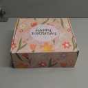 Birthday Gifts For Women, Teen Girl, Her, Happy Birthday Gift Box For Girl, Women, Sister, Daughter, Friends, Cute Daisy Aesthetic Glass Cups Gift Set 7pcs (Red)