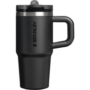 STANLEY Quencher ProTour Flip Straw Tumbler with Leakproof Lid | Built-In Straw & Handle | Cupholder Compatible for Travel | Insulated Stainless Steel Cup | BPA-Free (14 Ounces, Black 2.0)