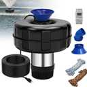 15000 GPH Pond Fountain Aerator,750W(1HP) Floating Fountain with Stainless Steel Body,Automatic Pond Pump with Timer&100FT Power Cord&2 Adapters&Ropes Pond Aerators for Outdoor Ponds&Lakes