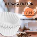 12-Cup Commercial Coffee Filters Large Size (9.75" x 4.25") | Tall-Wall Basket Style | Fits BUNN & Large Coffee Makers | No Ground Overflow | 500 Count
