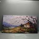 Large Canvas Wall Art for Living Room Farmhouse Decor Pictures Abstraction Landscape Wall Art Decor Prints Plum Blossom Artwork Countryside Canvas Painting Wall Decor for Bedroom with Frame 24x48 IN