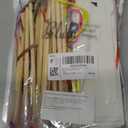 Blulu 100 Pieces 20 Styles Scratch Art Bookmarks for Kids Scratch DIY Bookmark Crafts with 100 Pcs Ropes 20 Pcs Wood Stylus End of Year Gift for Students Boys Girls Classroom