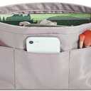 Vercord Premium Nylon Purse Organizer Tote Handbag Insert Organizers Bag in Bag Zipper 13 Pockets 5 Sizes (X-Large, Grey)