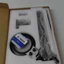 KIRKAS 12X Magnifying Glass with Light, Long Swing Arm, Any Color Modes & Stepless Dimming LED Magnifying Lamp with Clamp, Memory Function Lighted Magnifier for Crafts, Reading, Hobby, Close Work