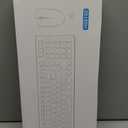 Wireless Keyboard and Mouse Combo, Full-Sized Wireless Keyboard and Adjustable DPI Mouse, 2.4GHz USB Receiver, Silent Keyboard and Mouse for PC, Windows, MAC, Desktop, Laptop (Avocado Green)