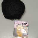Afro Wig - Short Kinky Curly Human Hair Wig, Glueless & Ready-to-Wear, Perfect for 70s Cosplay & Daily Use, 1B
