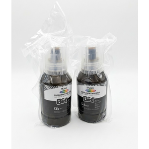 Printers Jack Sublimation Ink for Supertank Inkjet Printers ET-2800 ET-2803 ET-2720 ET-2760 ET-3760 ET-4700 ET-4800 ET-7720 ET-2400 Heat Press Transfer on T-Shirt Mug Mask Printer(Autofill/Anti-UV) (280ml, Black)