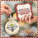 3 x Pickleball Christmas Ornament - Deck The Halls with Pickleballs Xmas Tree Decor - Sports Ornaments Gifts for Women, Men, Pickleball Fans, Players, Teams, Coaches - 2 Layer Wood