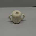 LITTEL RAWR Silicone Baby Sippy Cups for 6 months+, 3 Stages Training Cup Straw Cup for Infants Toddlers and Kid, Soft Spout and Handles Unbreakable Easy Grip 8.5oz/250ml (Beige)