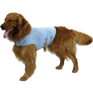 Thunder Jacket for Dogs Anxiety Relief, Dog Anxiety Vest Calming Care for Separation, Thunderstorm, Travel, Fireworks, Vet Visits (Blue L)
