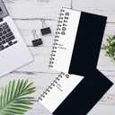A5 Dotted Journal Spiral Notebook 8.5" x 5.7"-4 Pack Dot Grid Notebook Hardcover Notebook 120 Pages 100 GSM Thick Dotted Paper Notebook Hardcover Journal for School, Office, Artist