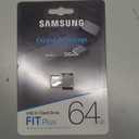SAMSUNG MUF-64AB/AM FIT Plus 64GB - USB 3.1 Flash Drive, Black/Sliver
