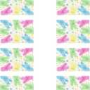 XCHI Colorful Dots Cute Bunny Watercolor Rabbits Easter Placemats Set of 8 Table Mats for Masquerade Party Home Kitchen Dining Table Decorations 12x18 Inch