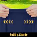 Smiry Rectangle Picnic Table Cloth, Waterproof Elastic Fitted Tablecloths for 6 Foot Tables, Washable Polyester Table Cover for Camping, Indoor and Outdoor (Navy, 36"x72")