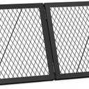 only fire Foldable X-Marks Fire Pit Cooking Grate, Portable Rectangle Campfire Grill Grate with Handles, Heavy Duty Steel Campfire BBQ Grill for Outdoor, 36 inch