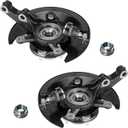 Front Steering Knuckle & Wheel Bearing Hub Assembly for Honda Civic 2003 2004 2005 1.7L L4, Left & Right Side, 698-494 698-495