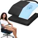 Memory Foam Post Hip Surgery Cushion Adjustable Height Hip Replacement Recovery Cushion with Non Slip Bottom and Strap for for Long Sitting, Cushions for Wheelchair Office Car